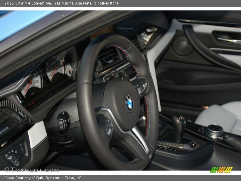 Yas Marina Blue Metallic / Silverstone 2015 BMW M4 Convertible