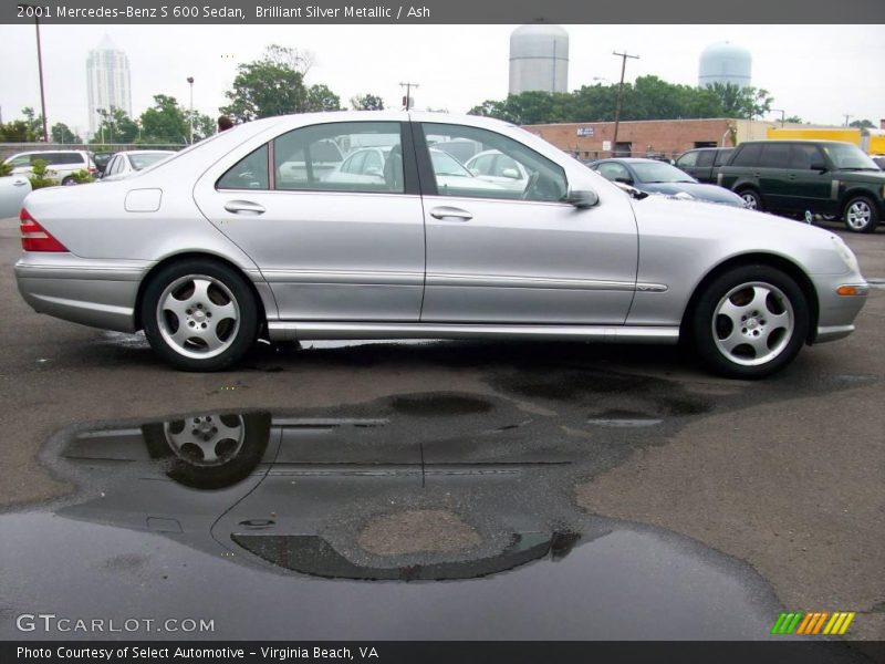 Brilliant Silver Metallic / Ash 2001 Mercedes-Benz S 600 Sedan