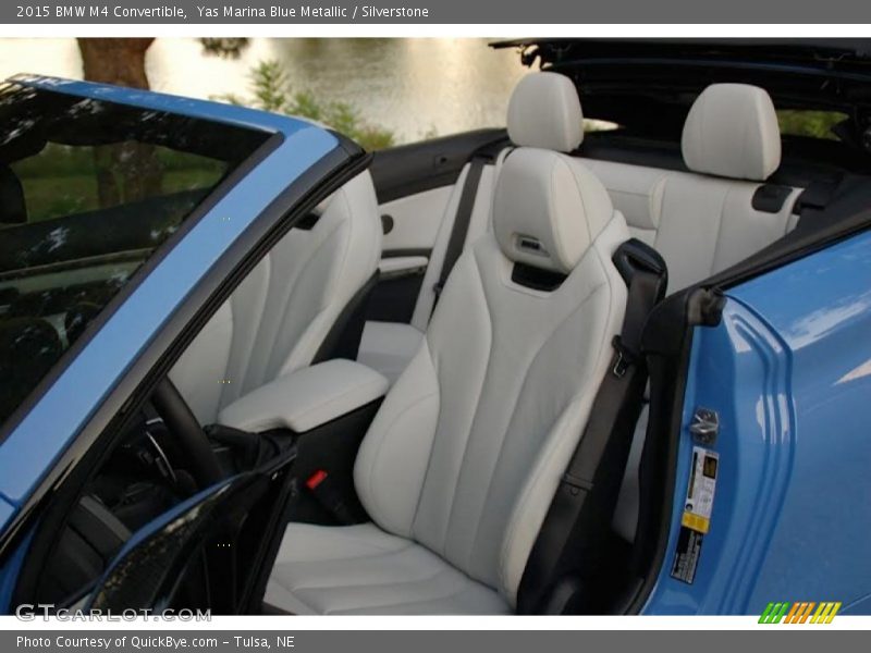 Yas Marina Blue Metallic / Silverstone 2015 BMW M4 Convertible