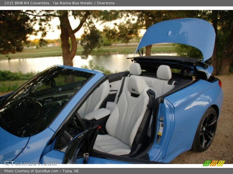 Yas Marina Blue Metallic / Silverstone 2015 BMW M4 Convertible