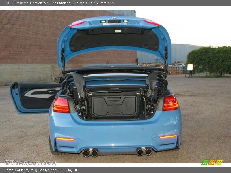 Yas Marina Blue Metallic / Silverstone 2015 BMW M4 Convertible