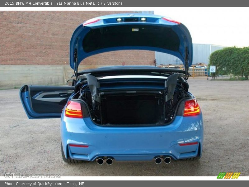 Yas Marina Blue Metallic / Silverstone 2015 BMW M4 Convertible