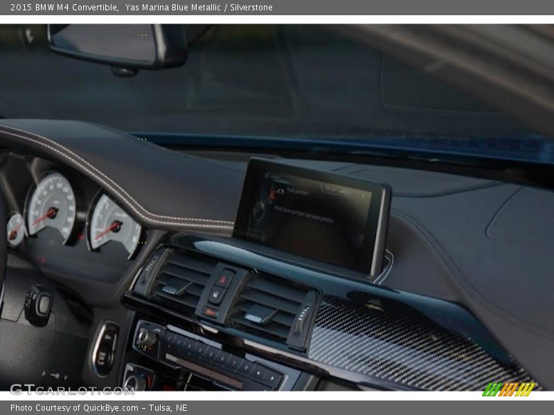Yas Marina Blue Metallic / Silverstone 2015 BMW M4 Convertible