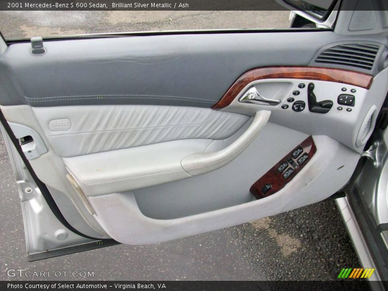 Brilliant Silver Metallic / Ash 2001 Mercedes-Benz S 600 Sedan