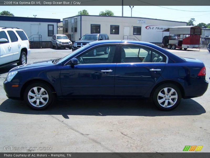 Deep Ocean Blue / Gray 2008 Kia Optima EX V6