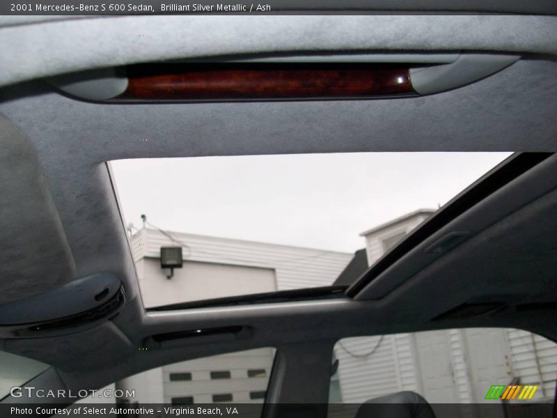 Brilliant Silver Metallic / Ash 2001 Mercedes-Benz S 600 Sedan