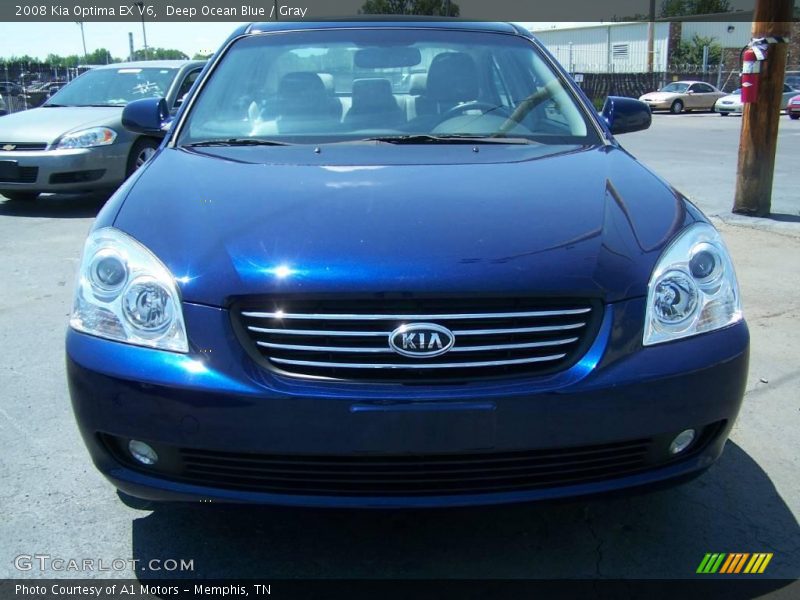 Deep Ocean Blue / Gray 2008 Kia Optima EX V6