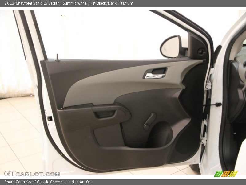 Summit White / Jet Black/Dark Titanium 2013 Chevrolet Sonic LS Sedan