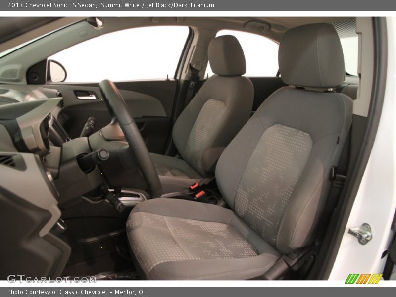 Summit White / Jet Black/Dark Titanium 2013 Chevrolet Sonic LS Sedan