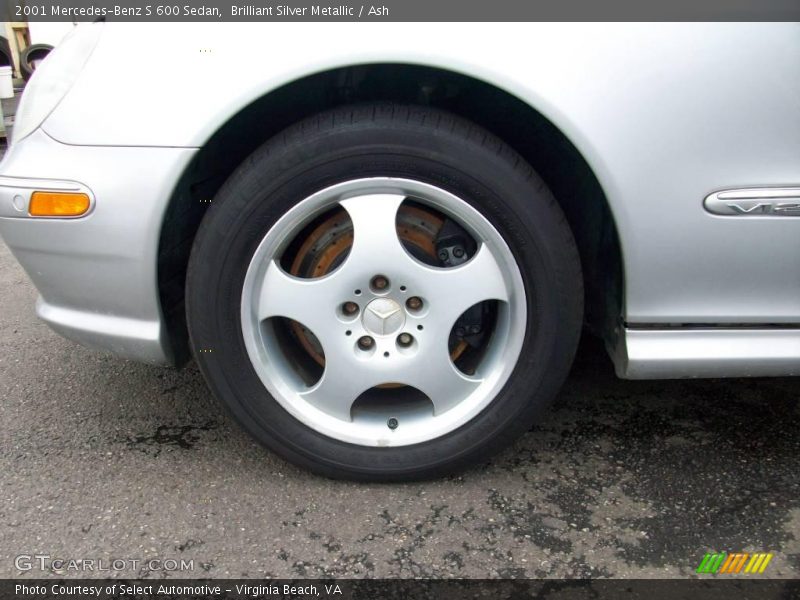 Brilliant Silver Metallic / Ash 2001 Mercedes-Benz S 600 Sedan