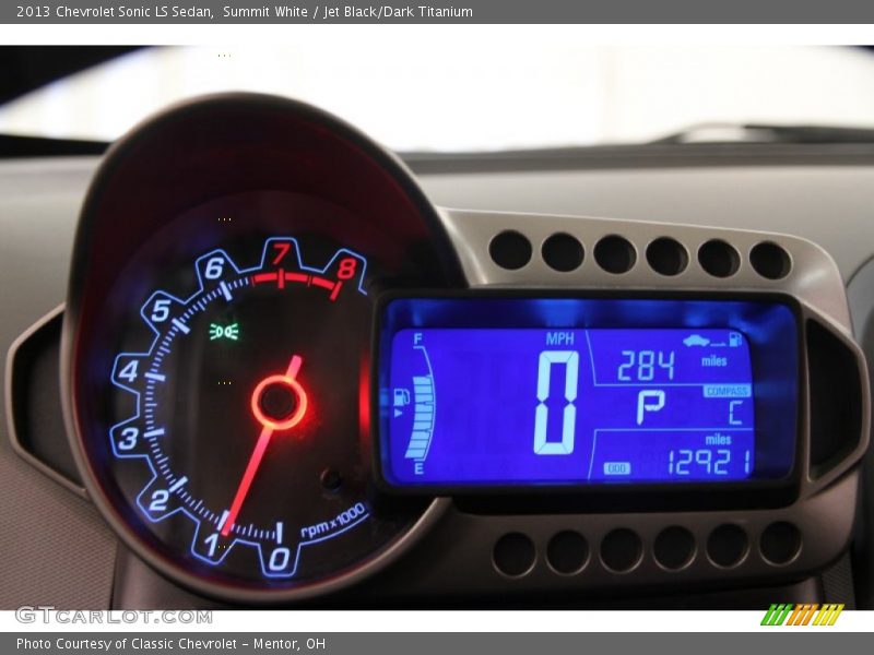 Summit White / Jet Black/Dark Titanium 2013 Chevrolet Sonic LS Sedan