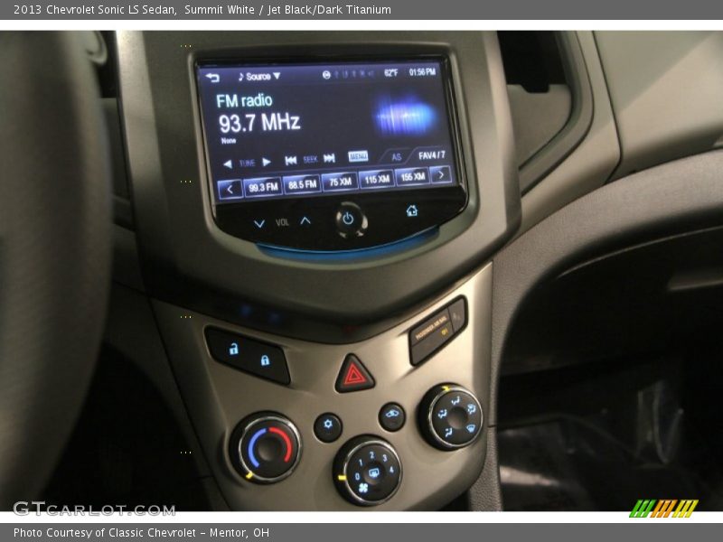 Summit White / Jet Black/Dark Titanium 2013 Chevrolet Sonic LS Sedan