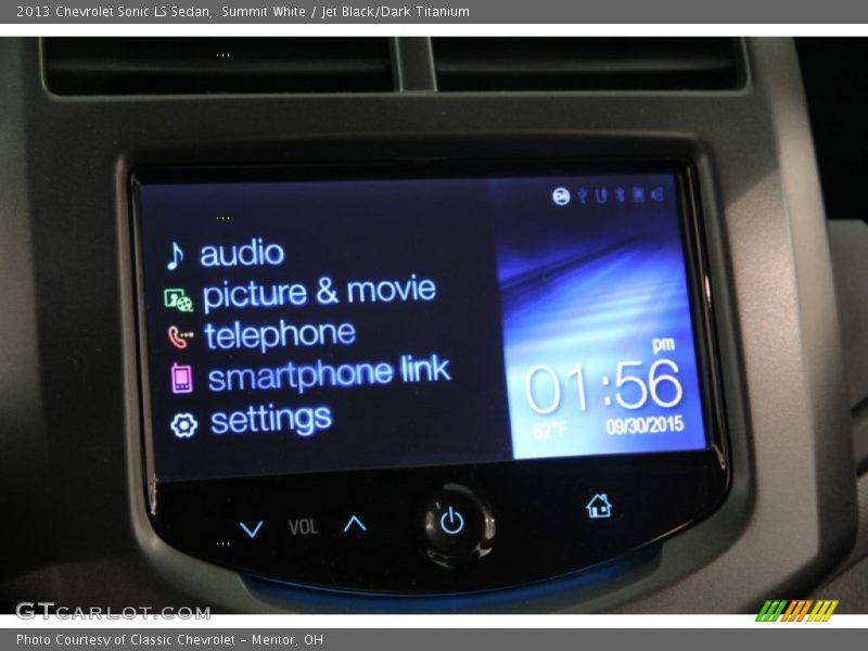 Summit White / Jet Black/Dark Titanium 2013 Chevrolet Sonic LS Sedan