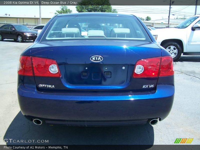 Deep Ocean Blue / Gray 2008 Kia Optima EX V6