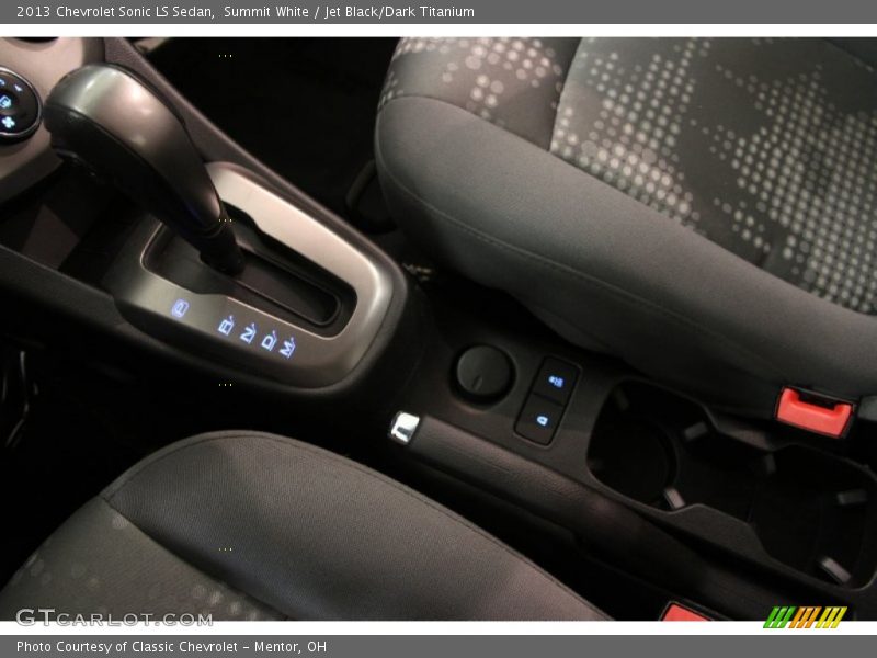 Summit White / Jet Black/Dark Titanium 2013 Chevrolet Sonic LS Sedan