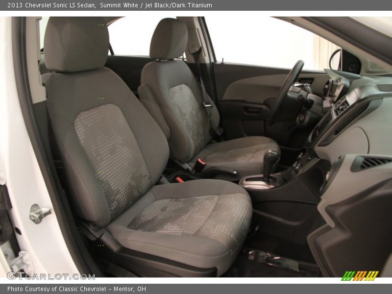 Summit White / Jet Black/Dark Titanium 2013 Chevrolet Sonic LS Sedan