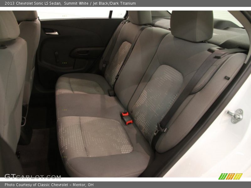 Summit White / Jet Black/Dark Titanium 2013 Chevrolet Sonic LS Sedan