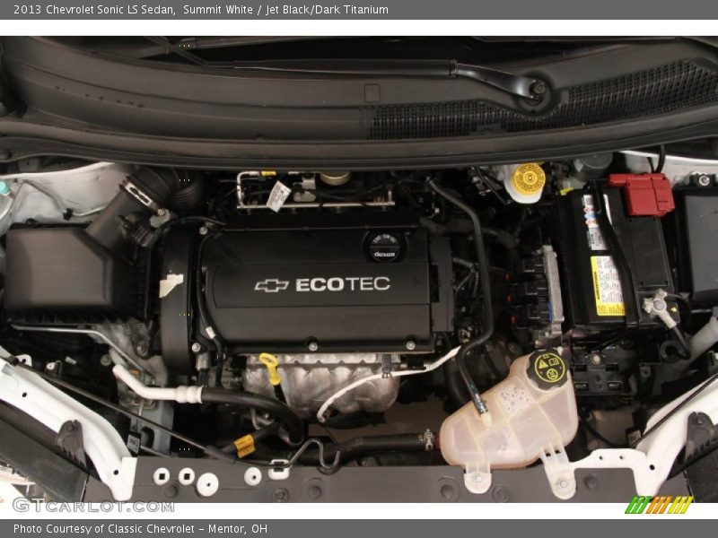 Summit White / Jet Black/Dark Titanium 2013 Chevrolet Sonic LS Sedan
