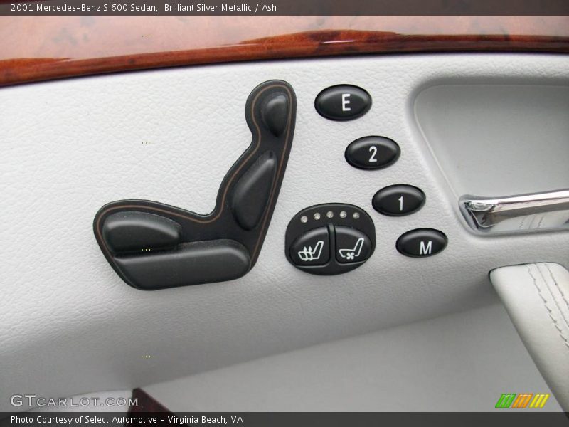 Brilliant Silver Metallic / Ash 2001 Mercedes-Benz S 600 Sedan