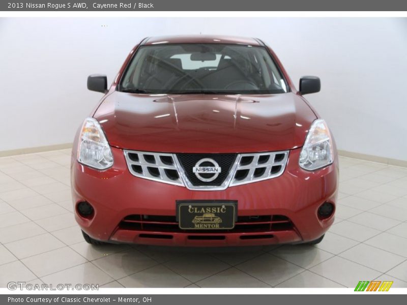 Cayenne Red / Black 2013 Nissan Rogue S AWD