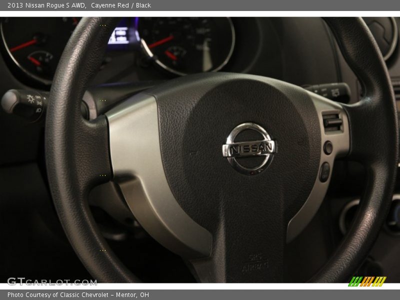 Cayenne Red / Black 2013 Nissan Rogue S AWD