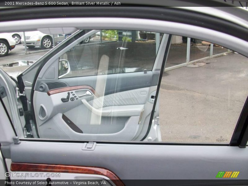 Brilliant Silver Metallic / Ash 2001 Mercedes-Benz S 600 Sedan