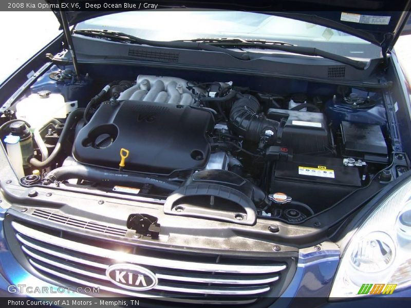 Deep Ocean Blue / Gray 2008 Kia Optima EX V6