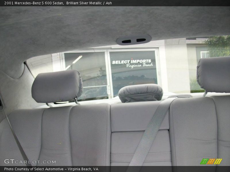 Brilliant Silver Metallic / Ash 2001 Mercedes-Benz S 600 Sedan
