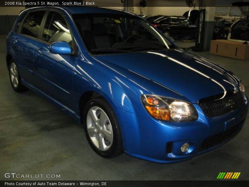 Spark Blue / Black 2008 Kia Spectra 5 SX Wagon