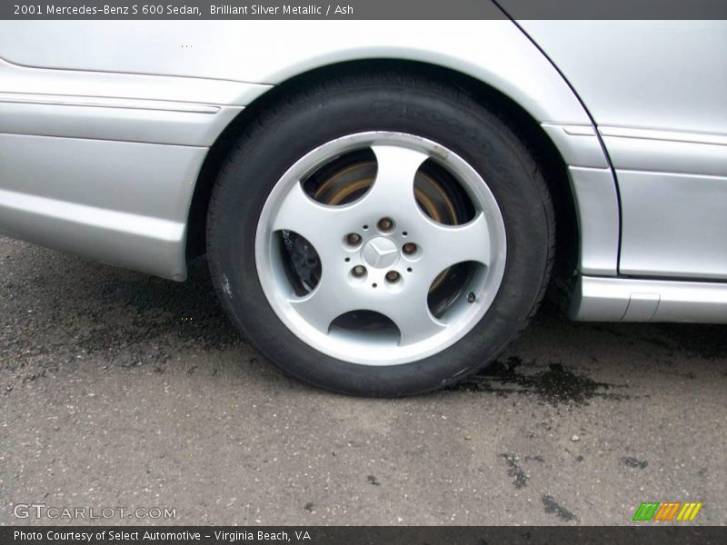 Brilliant Silver Metallic / Ash 2001 Mercedes-Benz S 600 Sedan