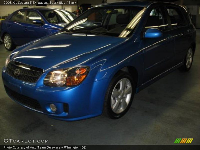 Spark Blue / Black 2008 Kia Spectra 5 SX Wagon