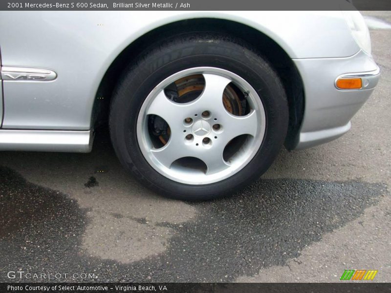 Brilliant Silver Metallic / Ash 2001 Mercedes-Benz S 600 Sedan