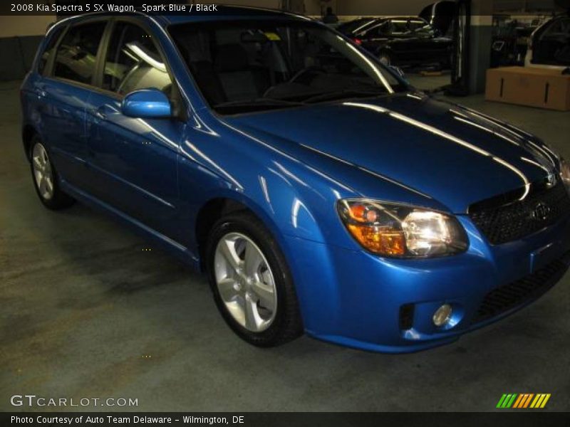 Spark Blue / Black 2008 Kia Spectra 5 SX Wagon