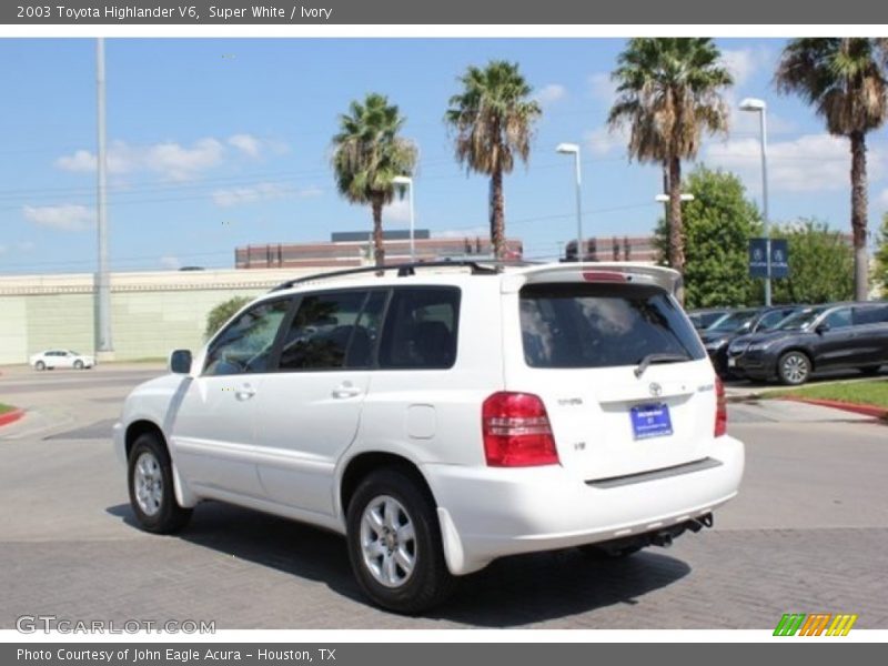 Super White / Ivory 2003 Toyota Highlander V6