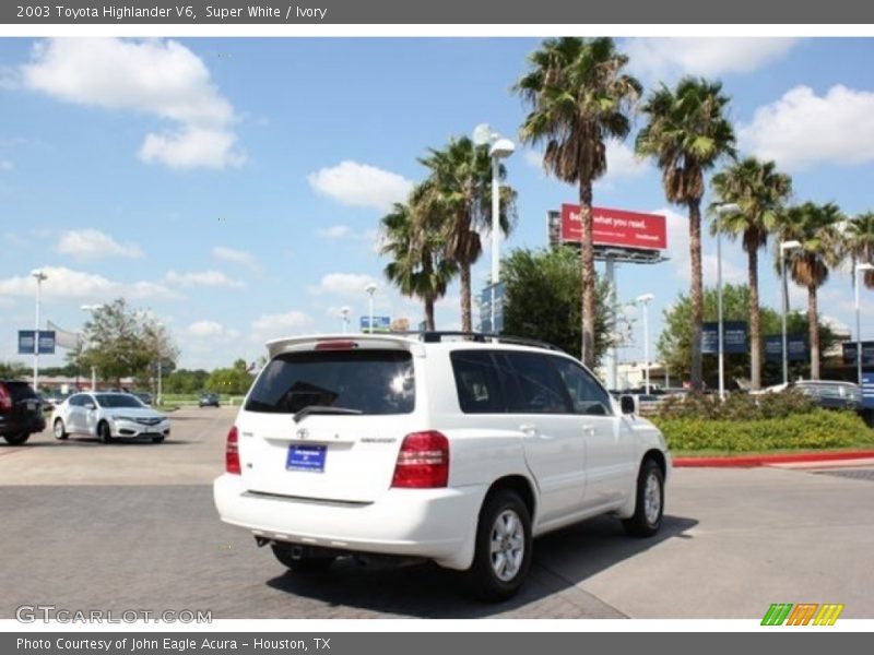 Super White / Ivory 2003 Toyota Highlander V6