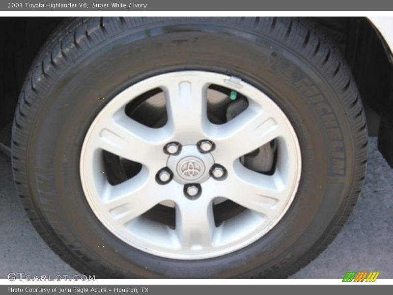 Super White / Ivory 2003 Toyota Highlander V6