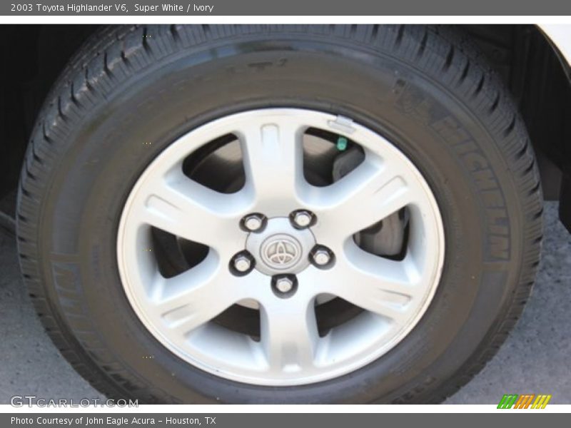 Super White / Ivory 2003 Toyota Highlander V6