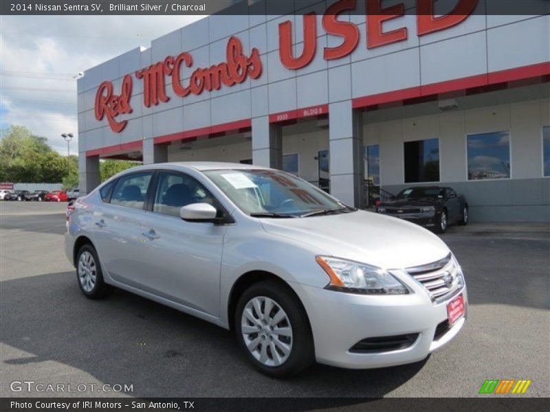 Brilliant Silver / Charcoal 2014 Nissan Sentra SV