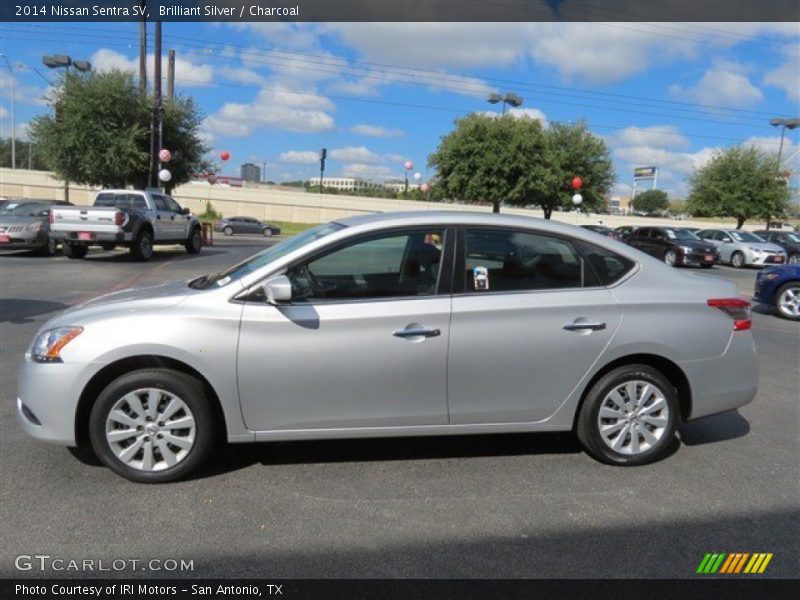 Brilliant Silver / Charcoal 2014 Nissan Sentra SV