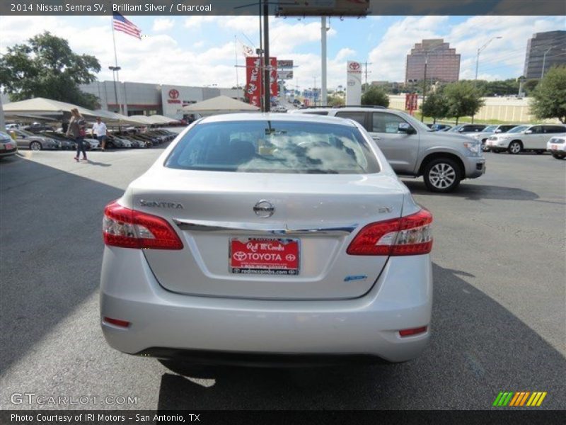 Brilliant Silver / Charcoal 2014 Nissan Sentra SV