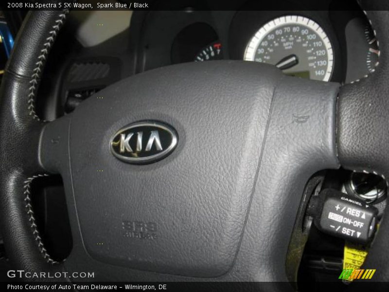 Spark Blue / Black 2008 Kia Spectra 5 SX Wagon