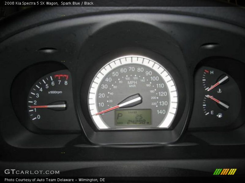 Spark Blue / Black 2008 Kia Spectra 5 SX Wagon