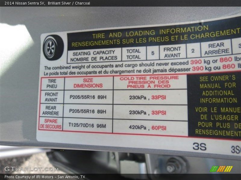 Brilliant Silver / Charcoal 2014 Nissan Sentra SV