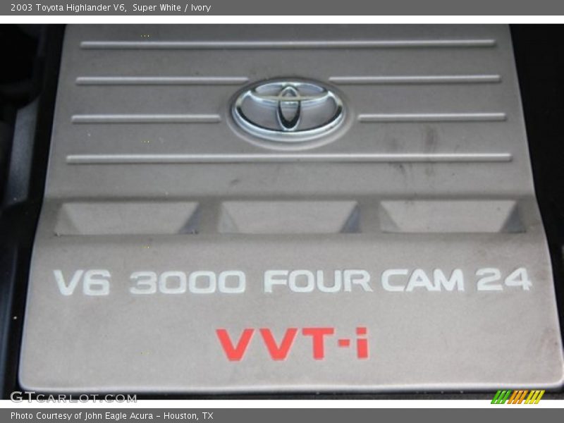 Super White / Ivory 2003 Toyota Highlander V6