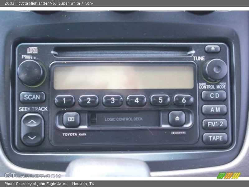 Super White / Ivory 2003 Toyota Highlander V6