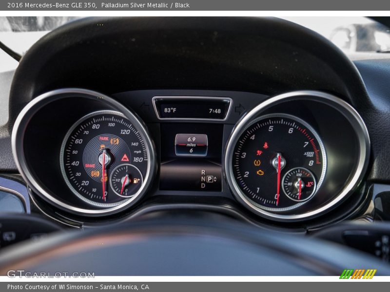 Palladium Silver Metallic / Black 2016 Mercedes-Benz GLE 350