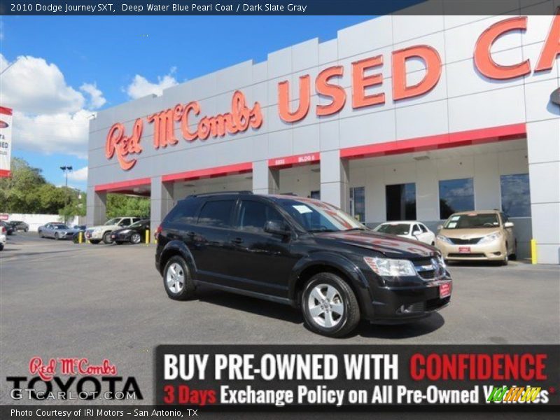 Deep Water Blue Pearl Coat / Dark Slate Gray 2010 Dodge Journey SXT
