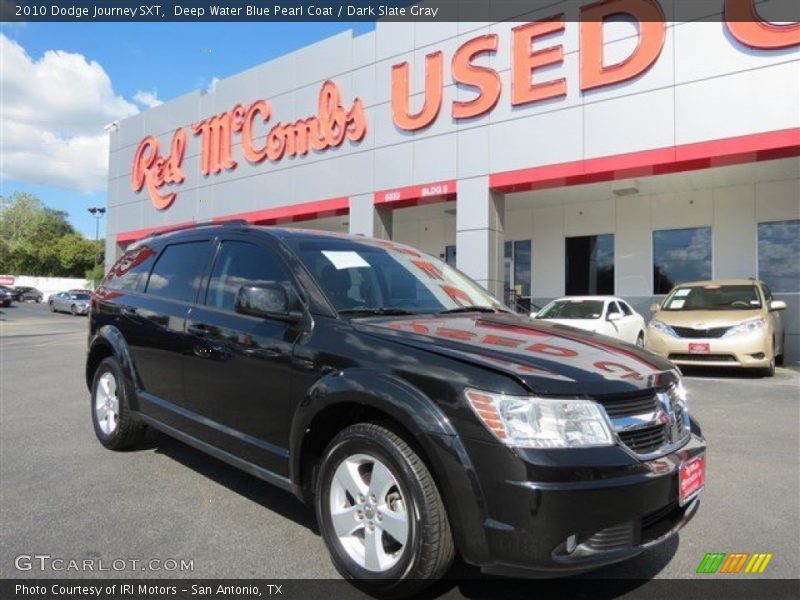 Deep Water Blue Pearl Coat / Dark Slate Gray 2010 Dodge Journey SXT