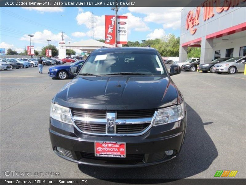 Deep Water Blue Pearl Coat / Dark Slate Gray 2010 Dodge Journey SXT
