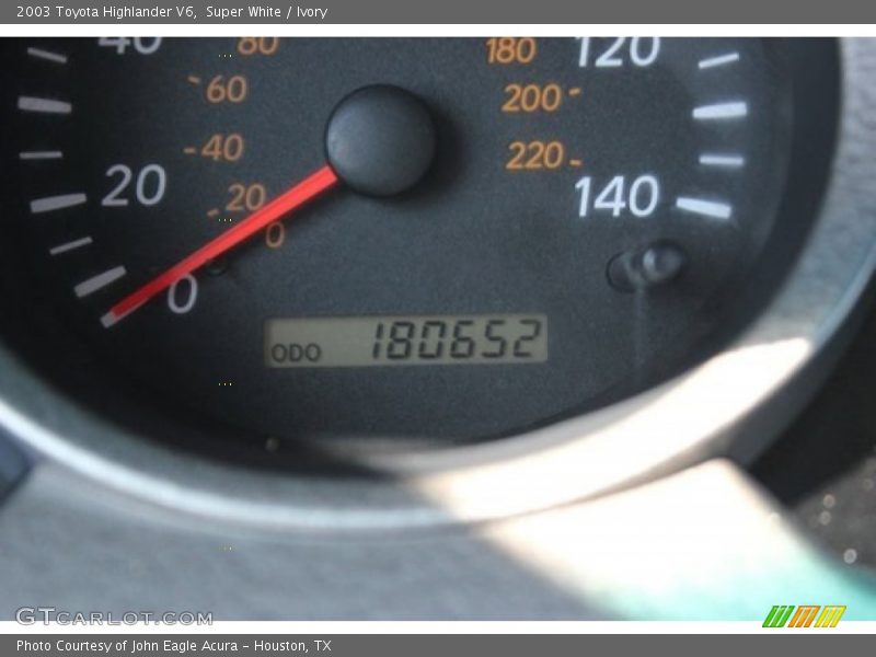Super White / Ivory 2003 Toyota Highlander V6